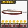 CoCud 1/2 x 18 Inch Sanding Belt, 35 Pcs 40/60/80/120/180/240/400