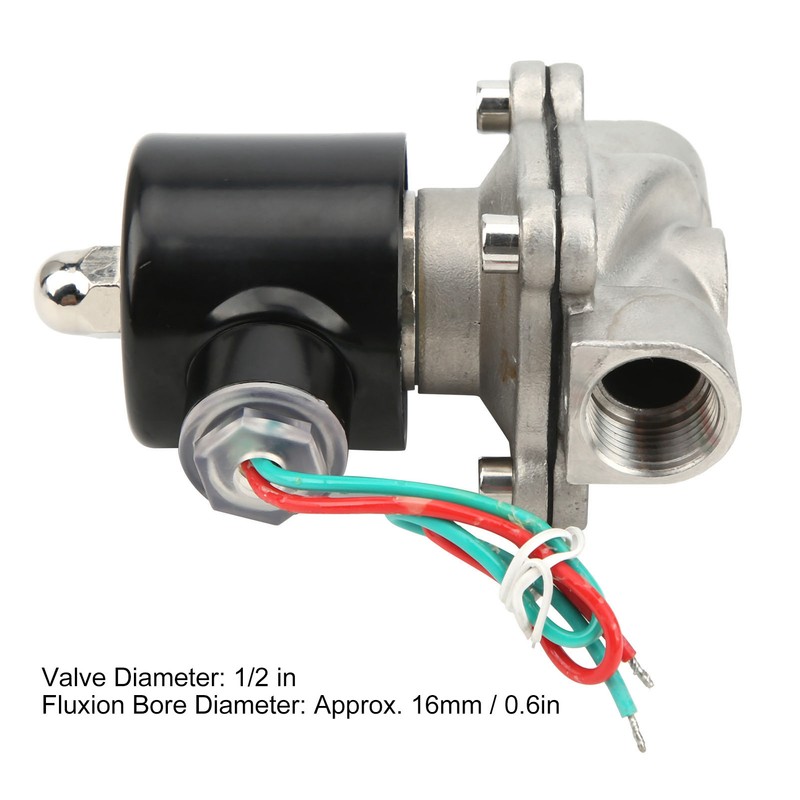Solenoid Valve DirectActing Stainless Steel Normally Closed Industrial Supplies 2W16015B(AC