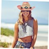 Healeved Straw Cowboy Hat for Men and Women Lightweight Breathable