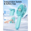 SWEETFULL Portable Misting Fan - 180° Foldable Handheld Personal Fan