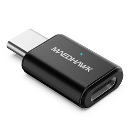 MaedHawk Bypass Motorcycle CarPlay Bluetooth Headset Adapter | with Passthrough USB-C Charging Port