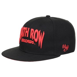 Death Row Records Wordmark w/Paisley UV Fitted Hat (7 1/4, BLK/RED)
