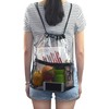 Bolsa de Playa Transparente Plegable de PVC Cordón 34x45 CM