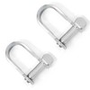 6mm Flat Shackles Stainless Steel A4-Marine Grade (316) - for