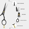 FABINOC 4.5 Inches Beard and Moustache Scissors with Comb &