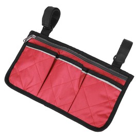 Multifunctional Wheelchair Scooter Armrest Side Bag Walker Hanging Pouch Storage Organizer Small Bag for Walkers Walker Bag Wheelchair Accessories Bag Wheelchair Backpack Bag 18