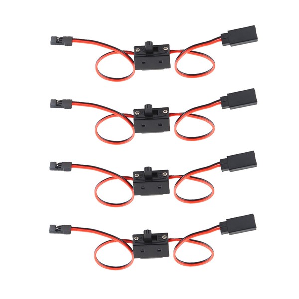 Chanjorlin 4 Pack RC Car On/Off Switch JR Futaba Style