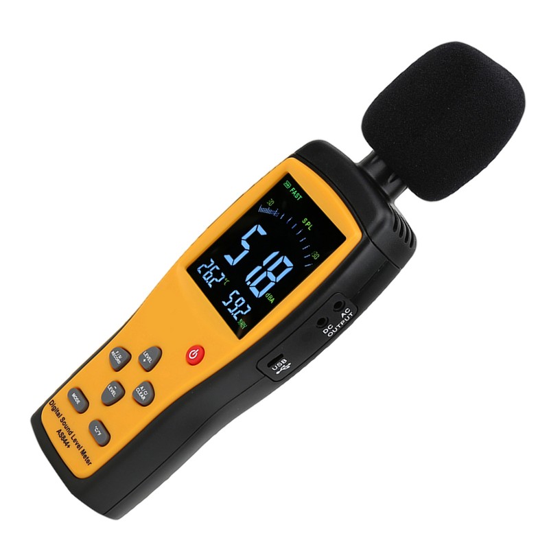 SMART SENSOR AS844+ Sound Level Meter LCD Digital Decibel Meter