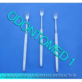 Sharp 3 O.r Grade Knapp Lacrimal Retractor 3 Prongs Sharp Ophthalmic Instrument