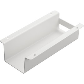 Yamazaki 4542 Undertable Handy Mop & Remote Control Holder, White, Approx. W 3.7 x D 7.1 x H 1.8 inches (9.5 x 18 x 4.6 cm), Tower Remote Control, Handy Mop Storage, Quick Use