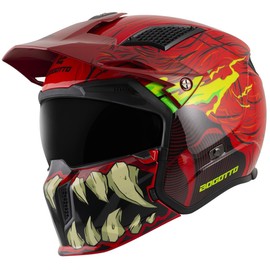 Bogotto Radic Bestia 22.06 Helmet, Red/Black/Yellow, XL