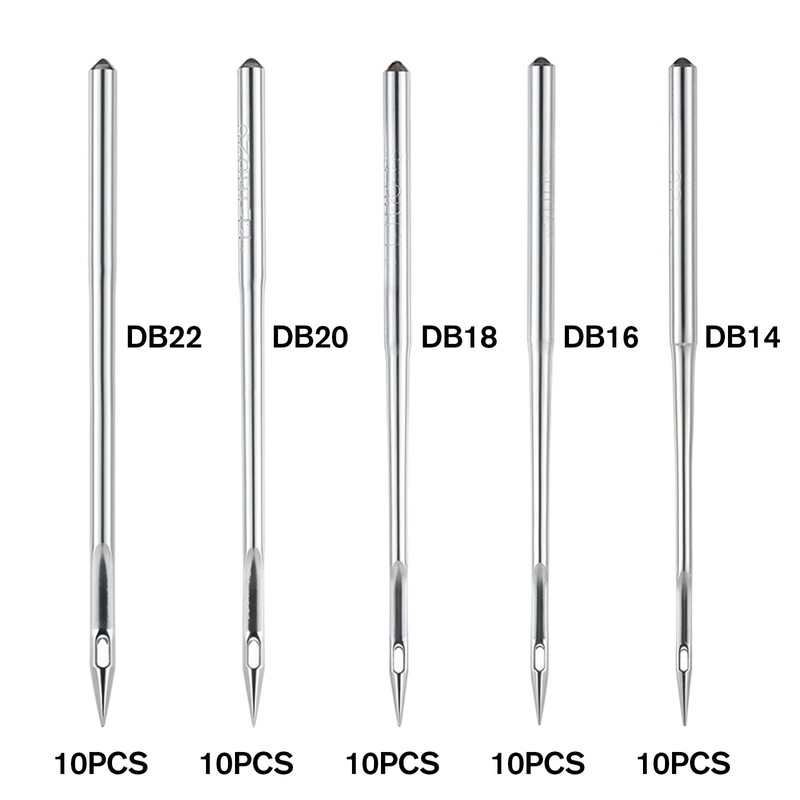 Industrial Sewing Machine Needles, 50 Pcs DBX1 Universal Heavy Duty