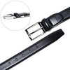 KIETH KE21414-19 Men's Business Belt, Black, Leather, 1.2 inches (30