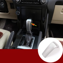 Fgtagtal Fit for Toyota Land Cruiser Prado FJ150 150 2010-2017 Gear Shifter Head Cover Trim, ABS Gear Shift Knob Cover Interior Gear Shifter Head Decoration Protection, 1 PCS (Silver)