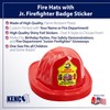 Kenco Kids Customizable Plastic Firefighter Hats -Choose your style, add