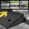 DNA MOTORING 2pcs 5.5" Rise Rubber Arrow Curb Ramp Heavy