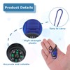 12 Stück Mini Kompass,Anhänger,Taschenkompass Geschenke,Anhänger Compass,Kompass Klein,Schlüsselanhänger,Multi-Farbe Mini Überleben Für