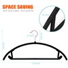OIKA Hangers 50 Pack No Shoulder Bump - Space Saving
