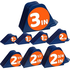 Mega Hair Clipper Guards, Extra Long 3 Inch Hair Clipper Guide Combs Large Guide Comb Set 3”, 2.75”, 2.5”, 2.25", 2", 1.75", 1.5", 1.25" Fits Most Wahl Full Size Hair Clippers (3 Inch 8pcs Blue)