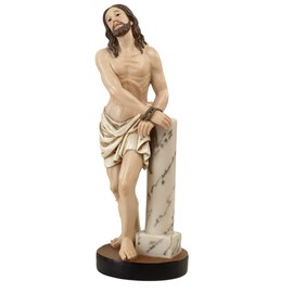 Religious Articles of Paben Statue Jesus Christ Tied Column Resin 14cm Easter Nativity Scene