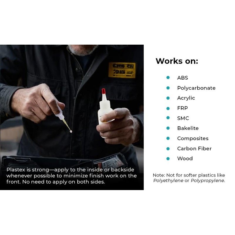 Plastex Plastic and Fiberglass Repair - Easily fix, Recreate Broken