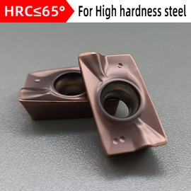 20 pcs of CNC milling Inserts APMT1604 Carbide Inserts HRC65 for Processing Steel Parts and High Hardness Steel （APMT1604PDER-DL-CR9011）