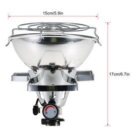 1000W Outdoor Portable Piezo Ignition Gas Heater Warmer Heating Stove for Long Gas Tank