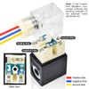 TAILONZ PNEUMATIC Solenoid Valve 4V220-08 DC24V 1/4"NPT Double Coil Pilot-Operated