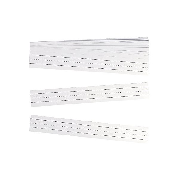 Fun Express White Sentence Strips (100 Pieces) Educational Writing Teaching