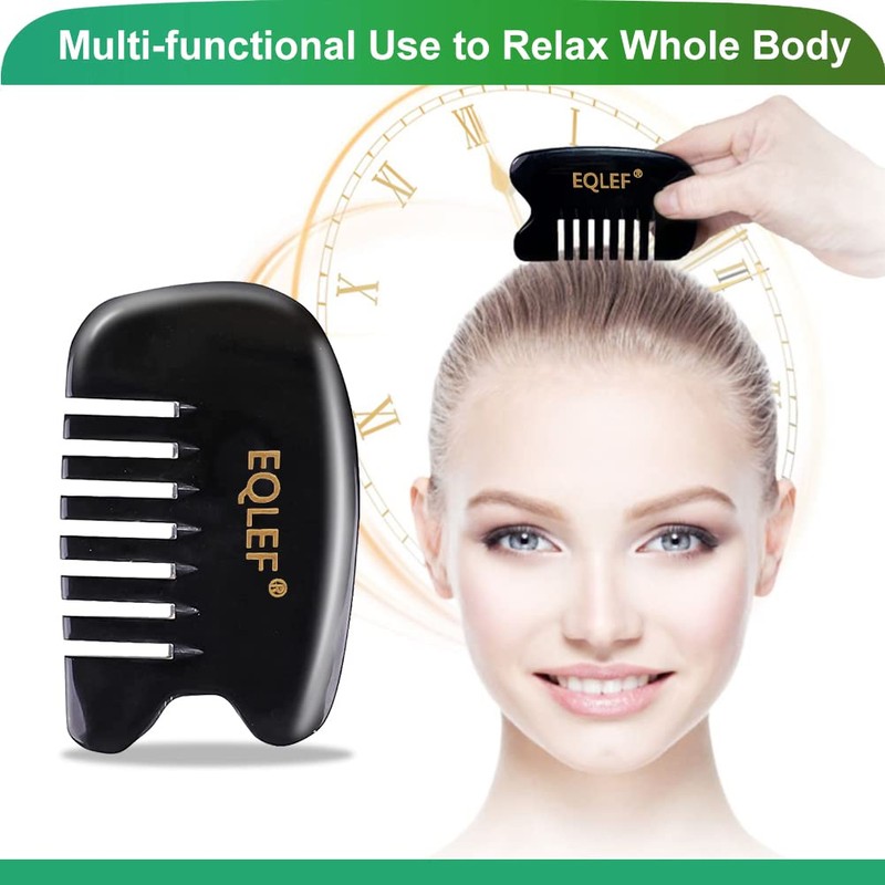 EQLEF Gua Sha Massage Tools, Horn Gua Sha Comb and
