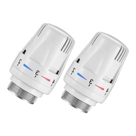 2 Pcs Thermostatic Radiator Heads Automatical Temperature Control Heads Anti Freeze Radiator Valve Heating Systems for Home Office