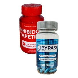 Bypass Bpri Azul + Inhibidor Apetito 30 Caps C/u Sabor Sin sabor