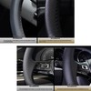 Hand Sewn Black Car Steering Wheel Cover, for Land Rover