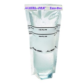 Nasco Whirl-Pak B01402WA Standard Thio Bag, 185 mm Length x 75 mm Width x 0.064 mm Thickness, 100 mL Capacity (Pack of 100)