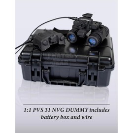 FMATAL GEAR PVS 31 Tactical NVG Dummy Model for Tactical Helmet NVG Mount | Paintball Shooting Hunting (Standard)