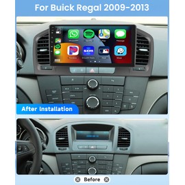 【4G+64G】 for Buick Regal 2009-2013 Android Car Radio Stereo with Wireless CarPlay Android Auto,9 inch IPS Touchscreen Car Stereo Bluetooth5.0, GPS, WiFi, SWC,59UI,32EQ AI DSP + HD Backup Camera