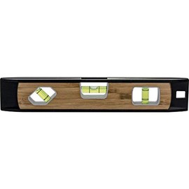 TORPEDO LEVEL, MAGNETIC 10" ALUMINUM AND BAMBOO