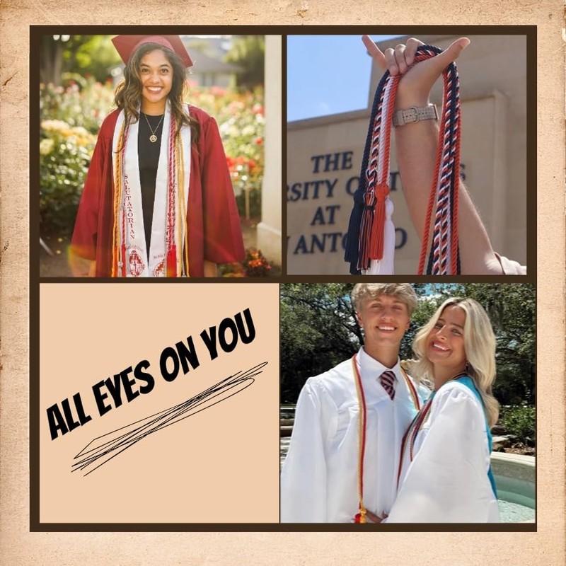 GRADFTY Double Gold Graduation Honor Cords for Graduation 2025, National
