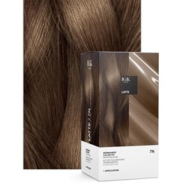 IGK KIT COLOR PERMANENTE - 7N LATTE (RUBIO NATURAL) - TUBO - SIN AMONÍACO - HIDRATANTE - PARA TODOS LOS TIPOS DE CABELLO - PERMANENTE - PARA CABELLO LIGERO