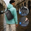 hk Sling Bag for Man, Waterproof Utility Crossbody Bag with