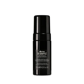Davines OI Soufflé, Silkening Bodifying Foam for Fine to Medium Hair - Liquid-to-Foam Leave-In Treatment with Chicory Root & Roucou Oil - Adds Volume, Shine & Heat Protection Weightlessly, 4.23 Fl Oz