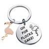 CHOORO Flamingo Jewelry Flamingo Lover Gift Oh For Flocks Sake