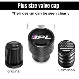 Metal Tire Valve Stem Cap Covers IPL Emblem Air Valve Cap Set Dust Proof Leak-Proof Air Cover Compatible with Infiniti Accessories (IPL)