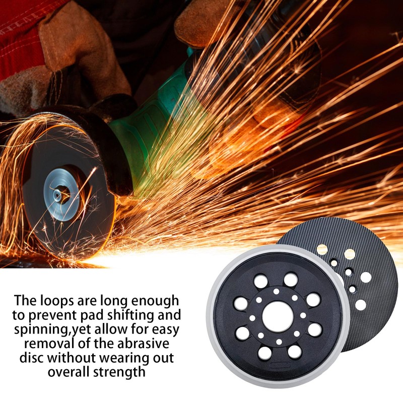 5 Inch 8 Hole Replacement Sander Pad with Hook &