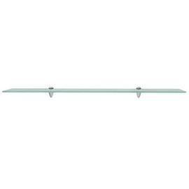 TREATLIFE HOME Floating Shelf Clear Tempered Safety Glass, 39.4" x 3.9", Easy Assembly, Modern Design for Home Decor
