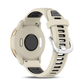 Bolesi 18mm Watch Bands Compatible with Garmin Venu 2S/Vivoactive 4S/Venu 3S/Vivomove 3S,Quick Release Soft Rubber Waterproof Replacement Strap for Garmin Forerunner 265S/255S/255S Music Men Women