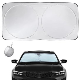 KITCHEN CHOICE Parasol para Auto,1Pcs para Sol Automovil Plegable,con Bolsa de Almacenaje,Protección Solar Total, Bloquea Rayos UV,Sombra para Auto,SUV, Camión
