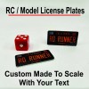 europlatesusa RC, radio control, LICENSE PLATE SET, Black and ORANGE,