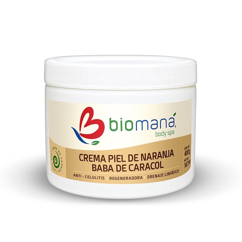 Crema Corporal Piel de Naranja con Baba de Caracol Anti