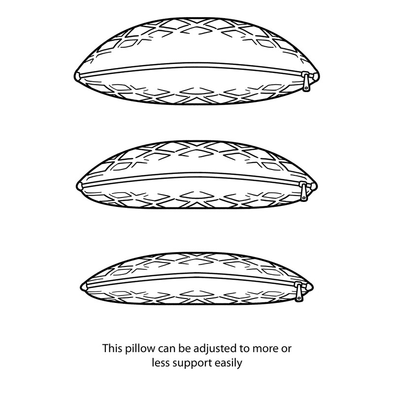 Arc4life Adjustable Memory Foam Neck Pillow Cooling Fabric Queen